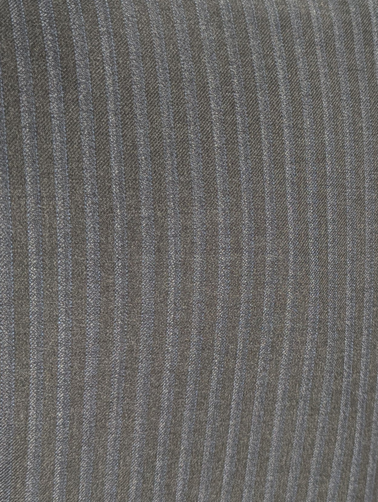 Canali Charcoal Pinstriped 100% Wool Suit 38R
