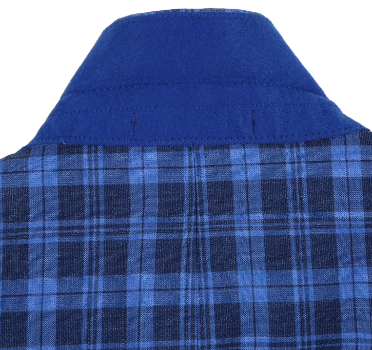 Raphael Blue Plaid Slim Fit Two Button Notch Lapel Blazer