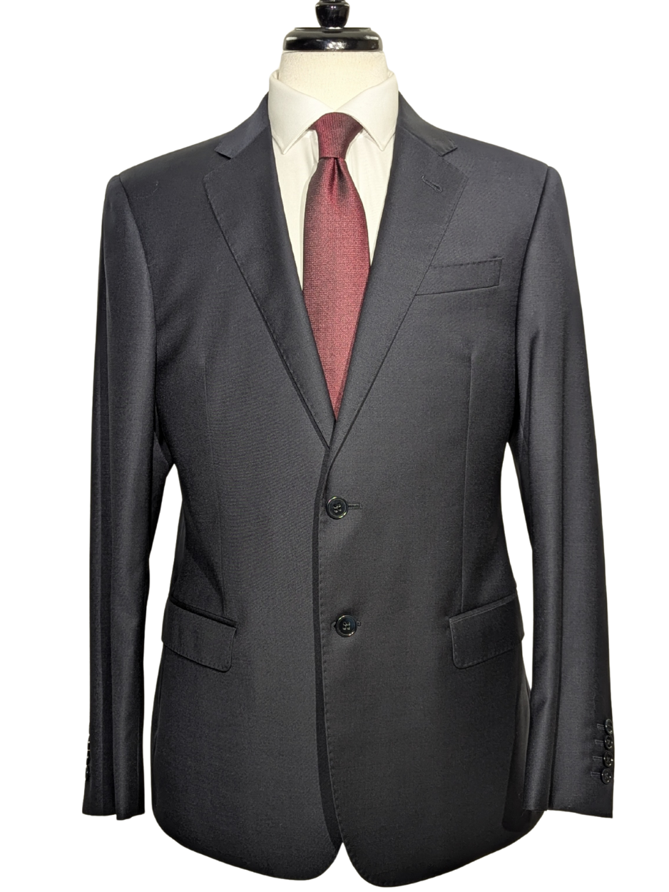 Armani Collezioni Navy Blue G-Line Notch Lapel Slim Fit 2 Button Wool Suit 40R