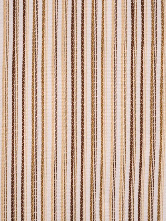 Steven Land Mens Brown Striped 100% Cotton French Cuff Spread Collar Dress Shirt