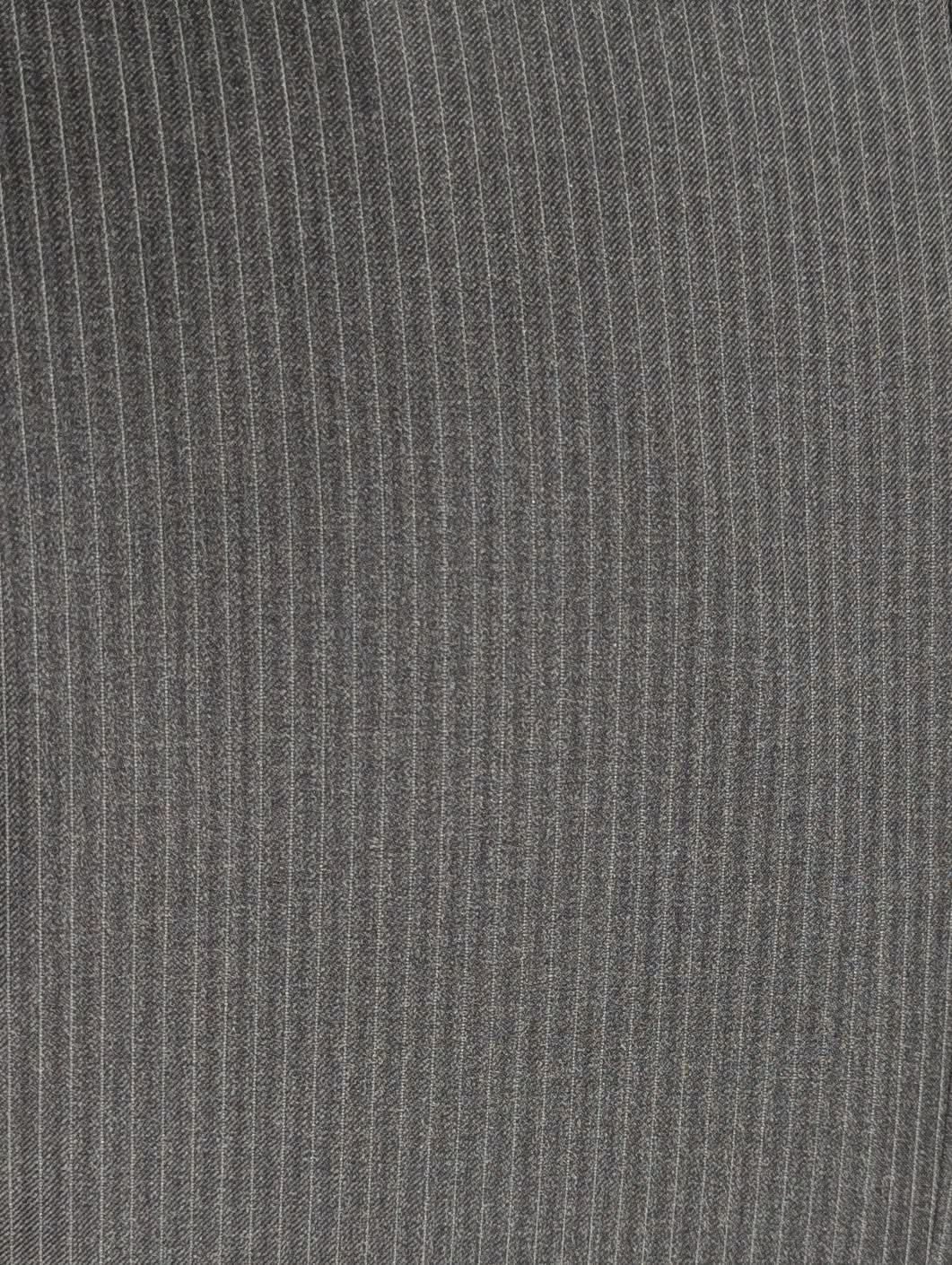 Canali Charcoal Pinstripe 100% Wool Suit 38S