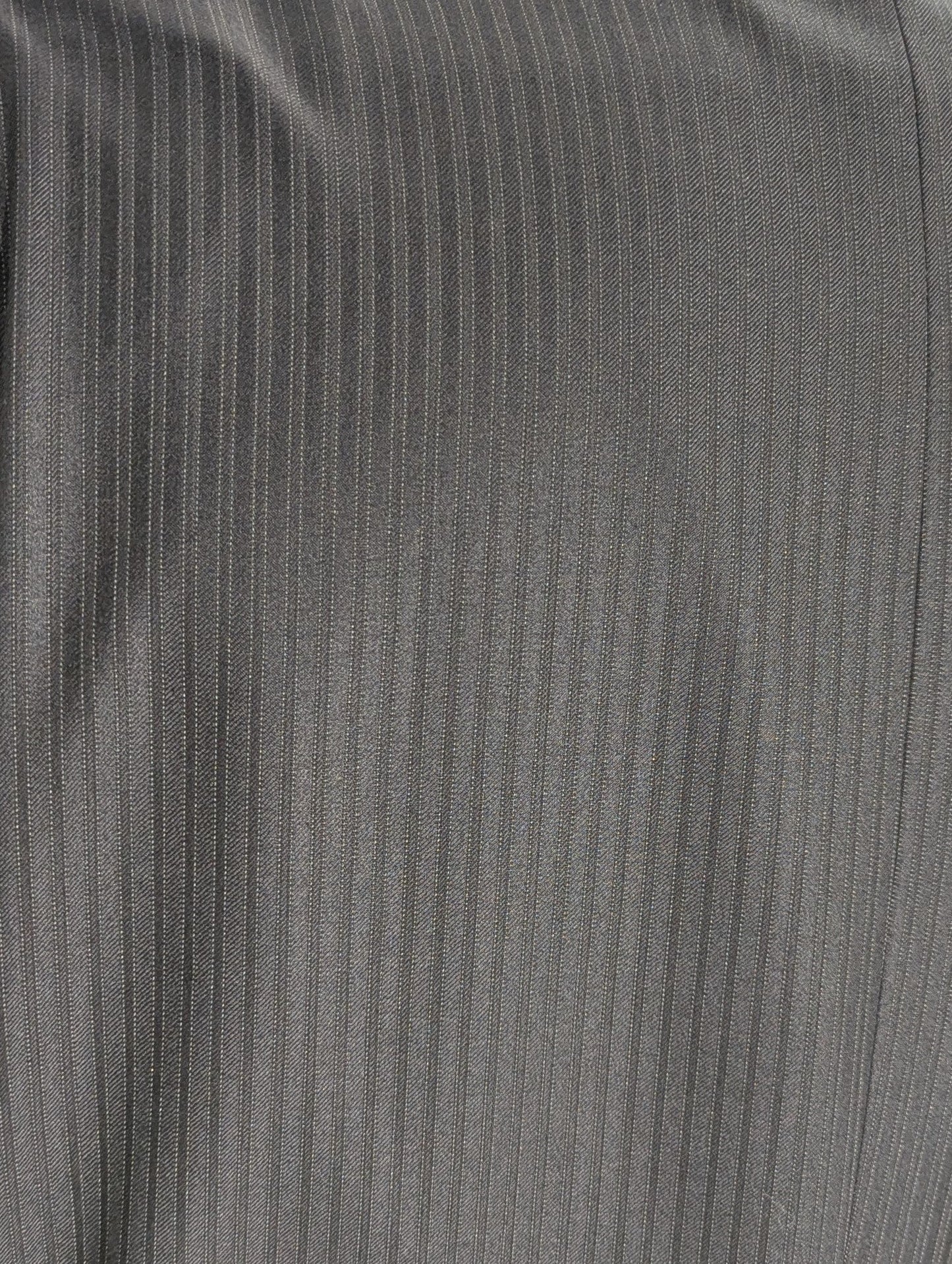 Canali Navy Pinstriped Wool-Silk Suit 50L