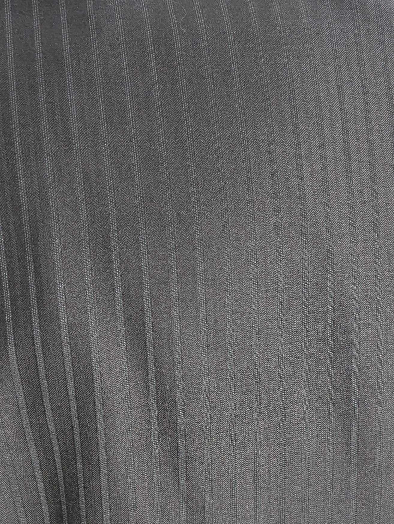 Canali Navy Pinstriped 100% Wool 3-Button Suit 46L