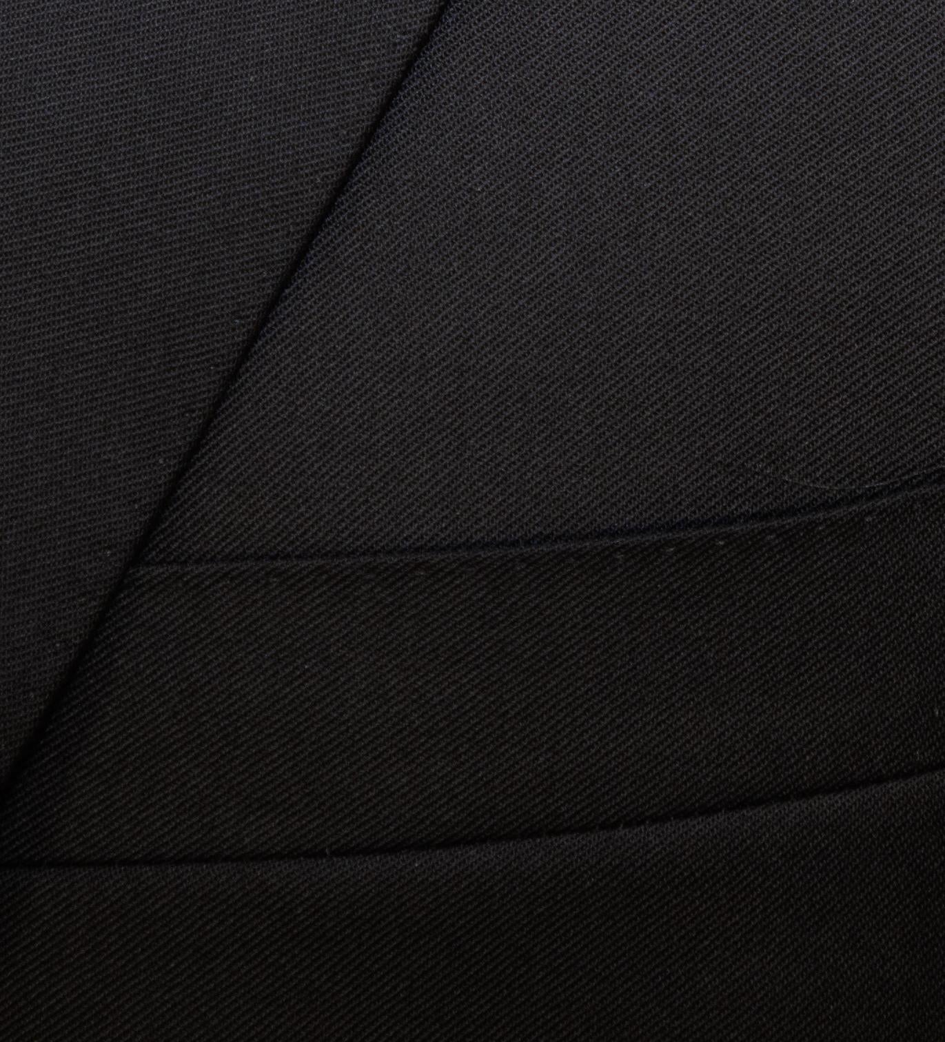 Canali 1934 Mens Solid Black 38R Modern Fit Drop 6 100% Wool 2 Piece Suit