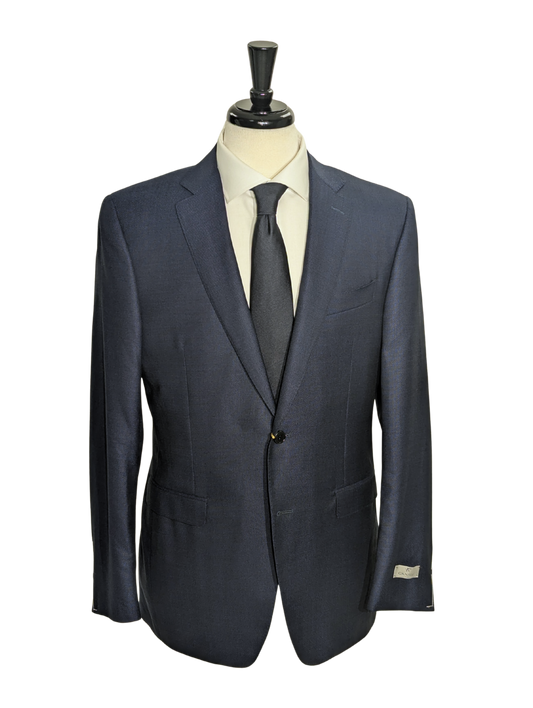 Canali 1934 Mens Blue 42R Drop 8 100% Wool 2 Button 2 Piece Suit